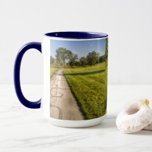 Sonnige Straße Tasse