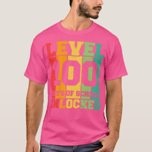 Sonnige Stufe 100 Tage der Schule unverschlossen T-Shirt