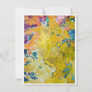 Sonnige Tage Kunst-Karten Dankeskarte