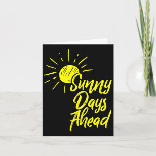 Sonnige Tage vor der gelben Sonne Zeichnend und So Karte