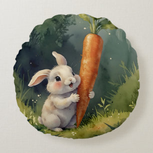 Sonnige Träume: Whimsical Round Kissen