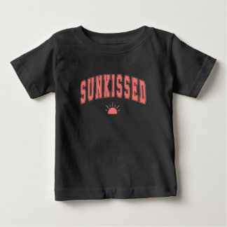 Sonnige Varsity-Sommer-Typografie Baby T-shirt