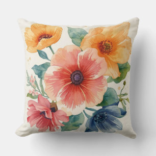 Sonnige Vintage-Sonnenblumen Kissen