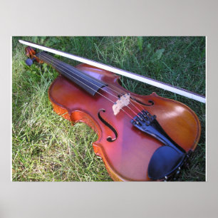 Sonnige Violine Poster