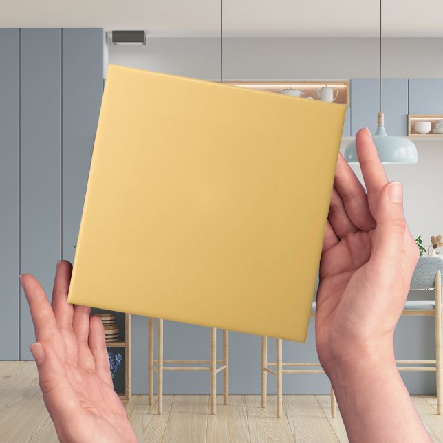 Sonnige weiche, gelbe Farbtafel Fliese (muted yellow decorative tiles)