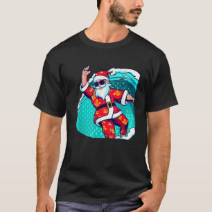 Sonnige Weihnachten im Juli Surfen Weihnachten Som T-Shirt