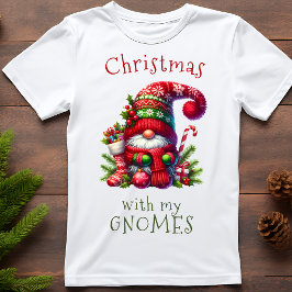 Sonnige Weihnachten mit meinem Gnomen Urlaub T-Shirt