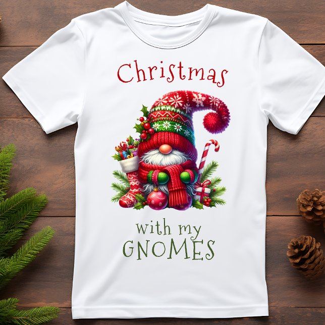 Sonnige Weihnachten mit meinem Gnomen Urlaub T-Shirt (Von Creator hochgeladen)