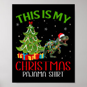 Sonnige WeihnachtsLICHTE Das ist mein Dinosaurier Poster
