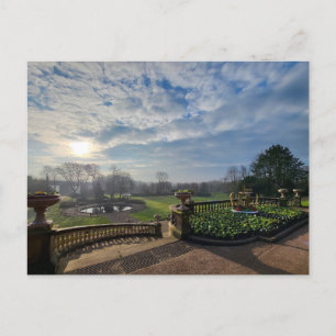 Sonnige Winters Morgens Postkarte