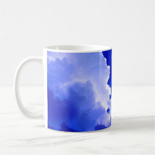 Sonnige Wolken Blauer Himmel Foto Kaffeetasse