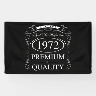 Sonniger 50. Geburtstag Vintag 1972 Banner