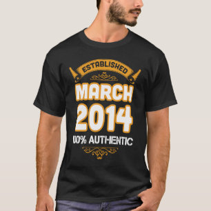 Sonniger 6. Geburtstag Etablierter März 2014 T-Shirt