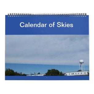 Sonniger Benommenheits-Foto-Kalender der Himmel Kalender