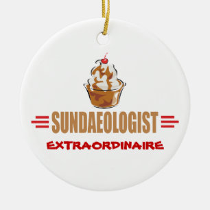 Sonniger Eiskrem Keramikornament