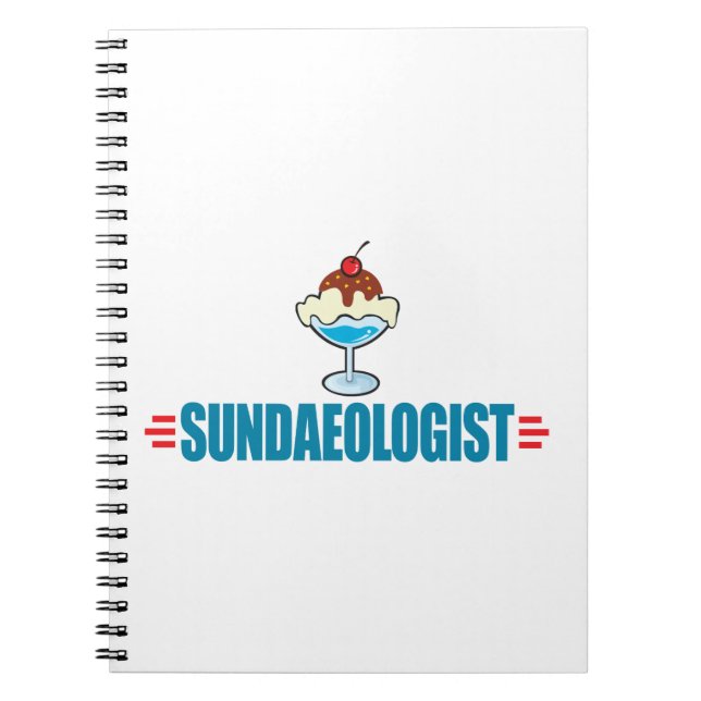 Sonniger Eiskrem Notizblock (Vorderseite)
