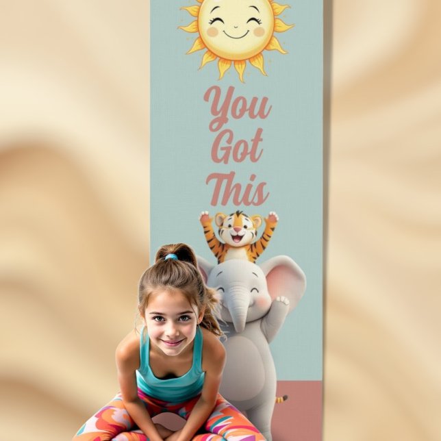 Sonniger Elefant & Tiger Serenity Yogamatte (Von Creator hochgeladen)