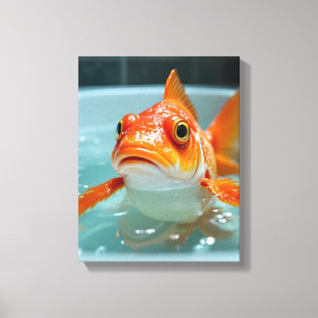 Sonniger Fisch im Bad Leinwanddruck (Vorderseite)