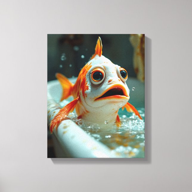 Sonniger Fisch im Bad Leinwanddruck (Vorderseite)