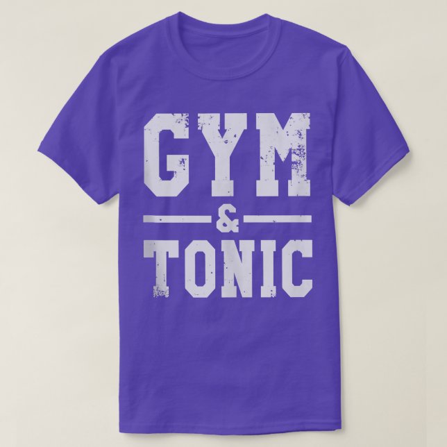 Sonniger Fitnessraum und tonische Fitness trinken  T-Shirt (Design vorne)