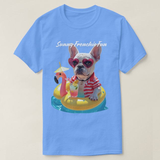 Sonniger Frenchie-Spaß T-Shirt (Design vorne)