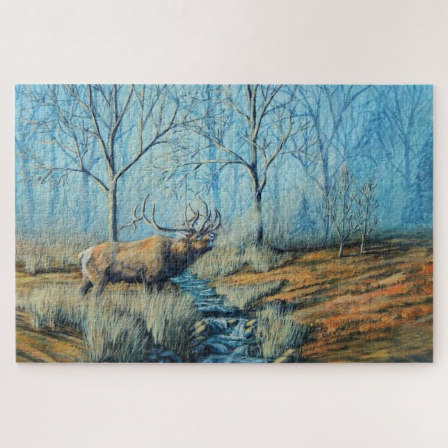 Sonniger Früh-Nebel mit Karibik-Anruf Puzzle (Horizontal)