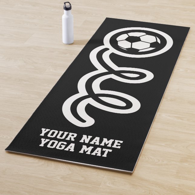 Sonniger Fußballsport personalisierter individuell Yogamatte (Beispiel)