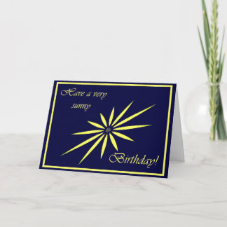 Sonniger Geburtstag! Karte