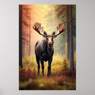 *~* Sonniger Golden AP49 MOOSE Naturwald Poster