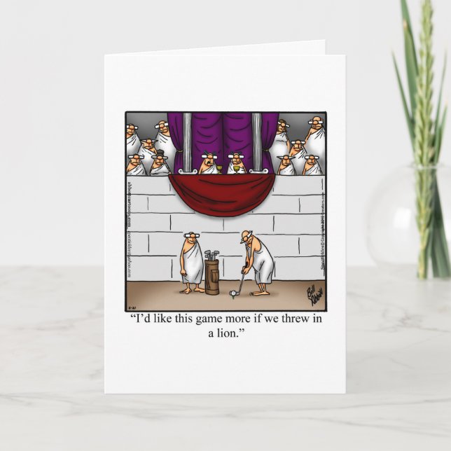 Sonniger Golftag 17. Januar Grußkarte Karte (Vorderseite)