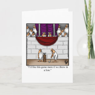 Sonniger Golftag 17. Januar Grußkarte Karte