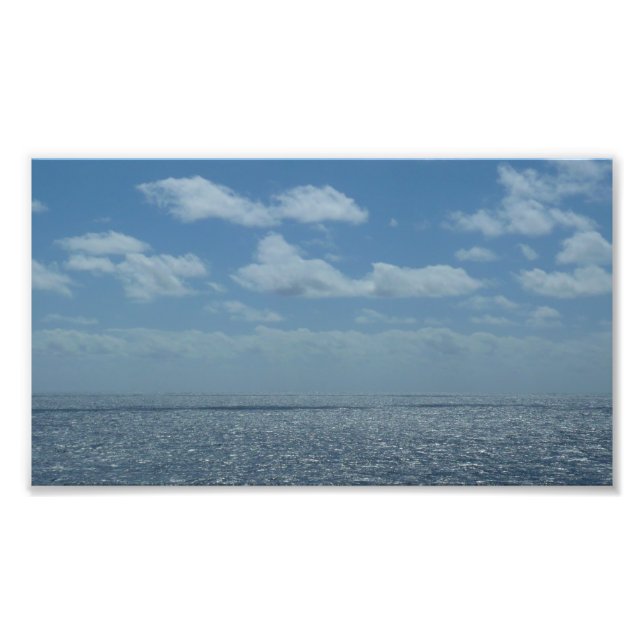 Sonniger karibischer Ozean Fotodruck (Vorne)