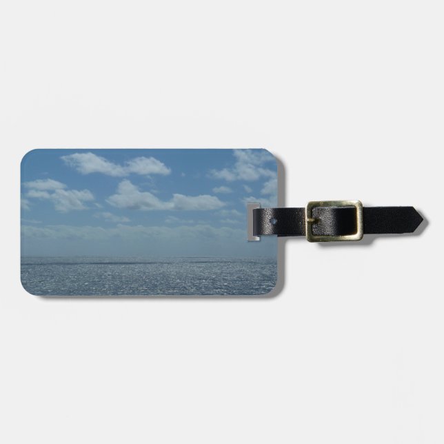 Sonniger karibischer Ozean Gepäckanhänger (Vorderseite horizontal)