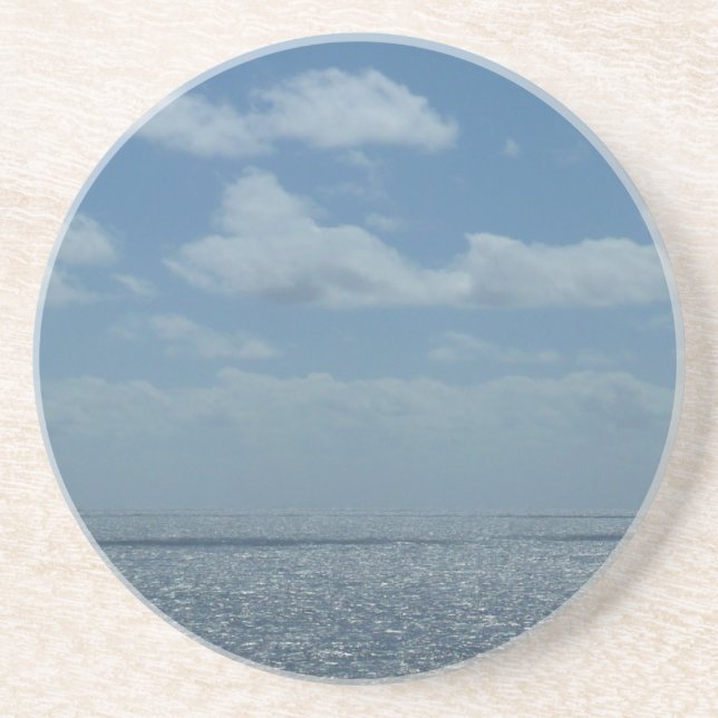 Sonniger karibischer Ozean Getränkeuntersetzer (Vorne)
