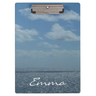 Sonniger karibischer Ozean Klemmbrett