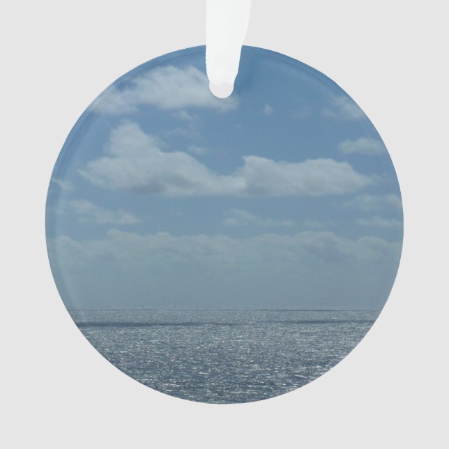 Sonniger karibischer Ozean Ornament (Vorderseite)
