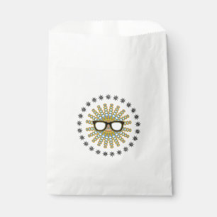 Sonniger Nerd Brille + Ihr Backgr. Ideen Geschenktütchen
