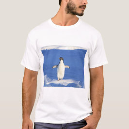Sonniger Pinguin auf Eis-Foto T-Shirt