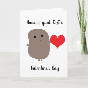 Sonniger Potato Valentinstag Karte
