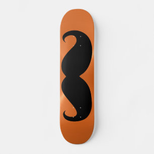 Sonniger schwarzer Schnurrbart 11 Skateboard