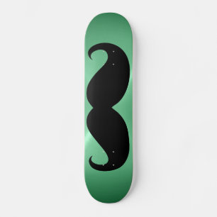 Sonniger schwarzer Schnurrbart 3 Skateboard