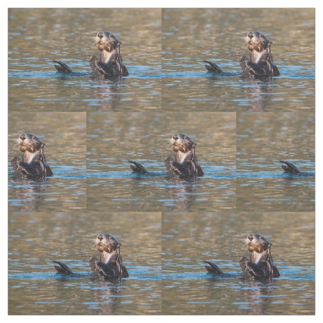 Sonniger Seeotter Stoff (Muster)