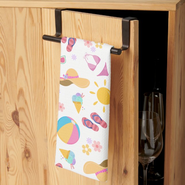 Sonniger Sommer Geschirrtuch (Drittel gefaltet)