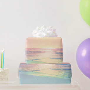 Sonniger Sommer mit tropischer Sonne Geschenkpapier