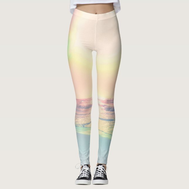 Sonniger Sommer mit tropischer Sonne Leggings (Vorderseite)