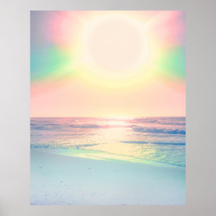 Sonniger Sommer mit tropischer Sonne Poster