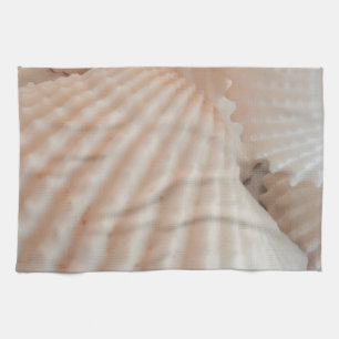 Sonniger Sommer Muscheln. Romantisch, exotisch tro Geschirrtuch