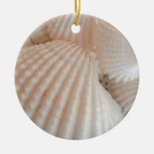 Sonniger Sommer Muscheln. Romantisch, exotisch tro Keramikornament