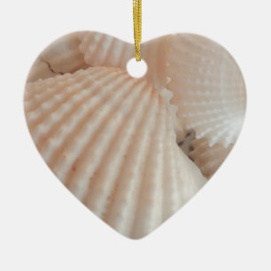 Sonniger Sommer Muscheln. Romantisch, exotisch tro Keramikornament