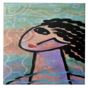 Sonniger Sommertag Abstraktes Digitalbild Fliese